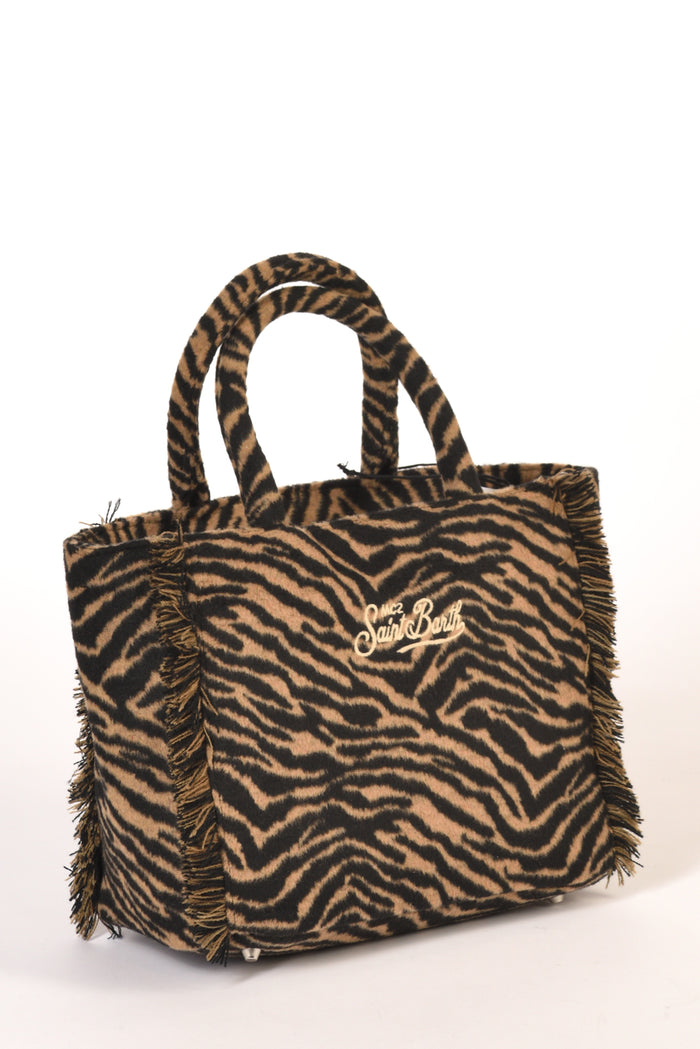 Mc2 Saint Barth Borsa Colette Nero/beige Donna - 5