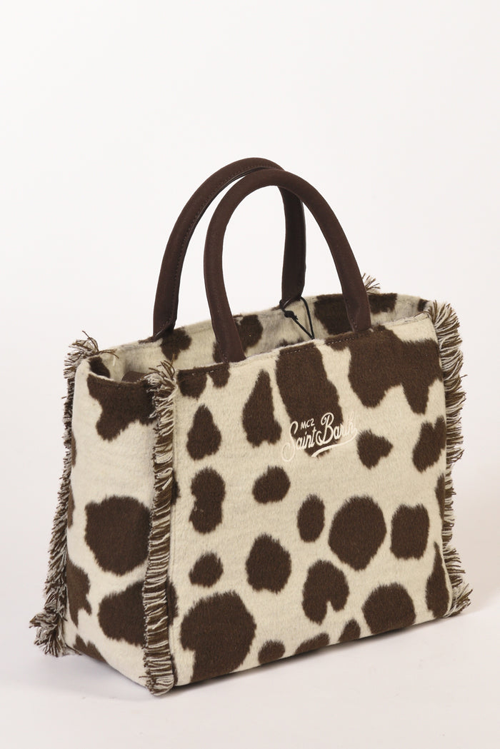 Mc2 Saint Barth Borsa Colette Bianco/marrone Donna - 5