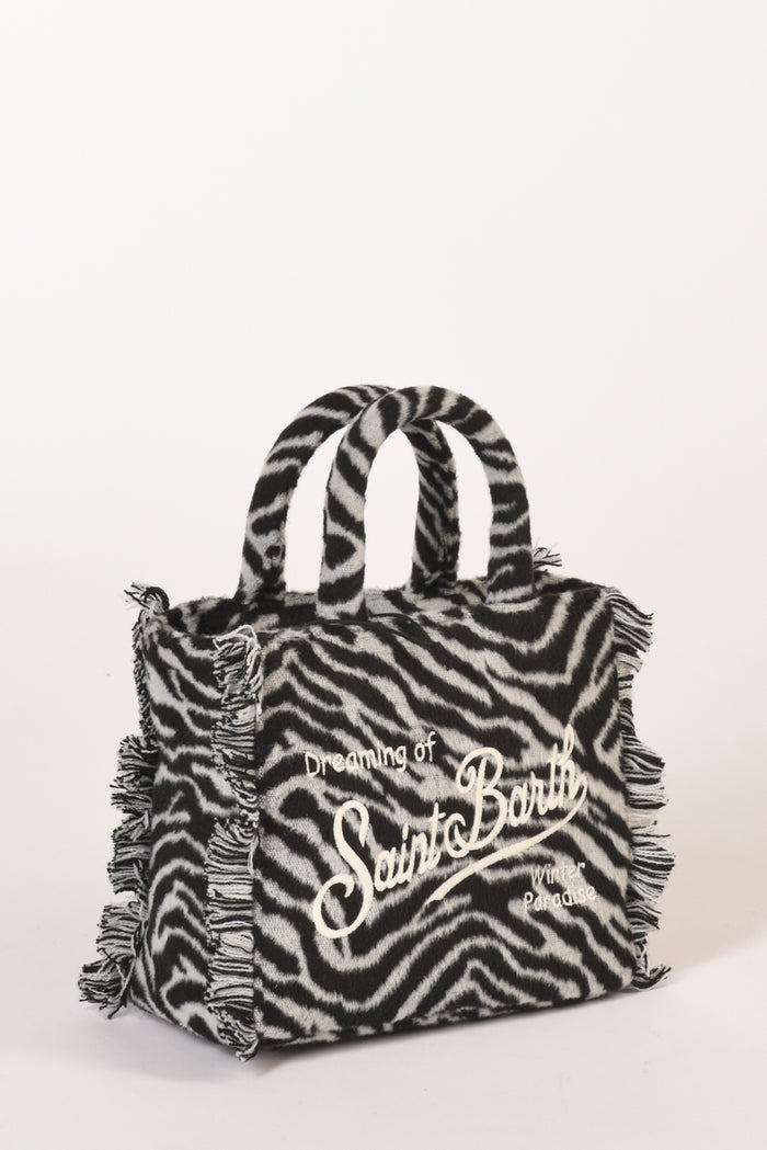 Mc2 Saint Barth Borsa Vanity Mini Bianco/nero Donna - 3