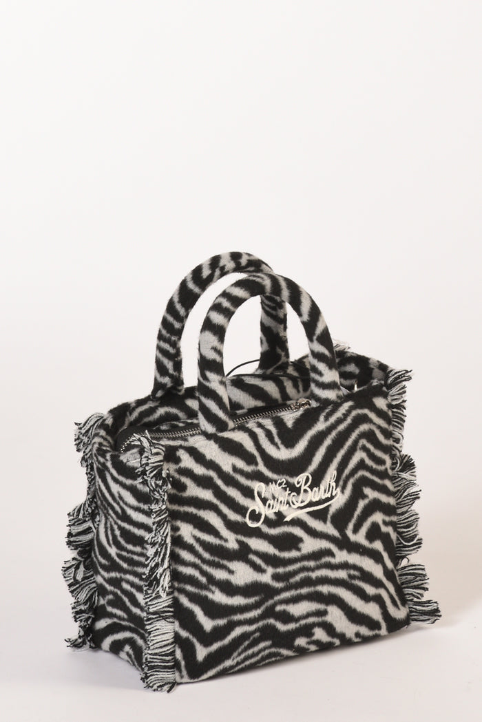 Mc2 Saint Barth Borsa Vanity Mini Bianco/nero Donna - 4