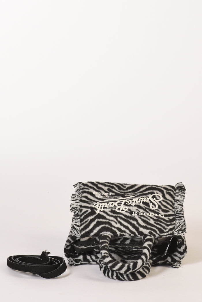 Mc2 Saint Barth Borsa Vanity Mini Bianco/nero Donna - 5