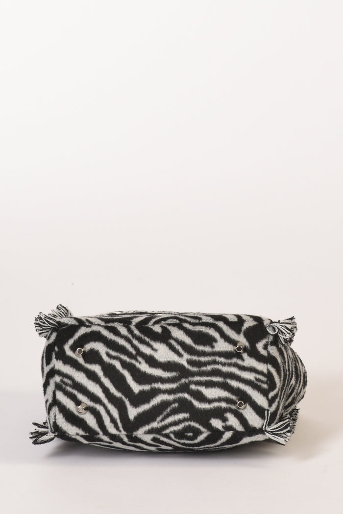 Mc2 Saint Barth Borsa Vanity Mini Bianco/nero Donna - 6