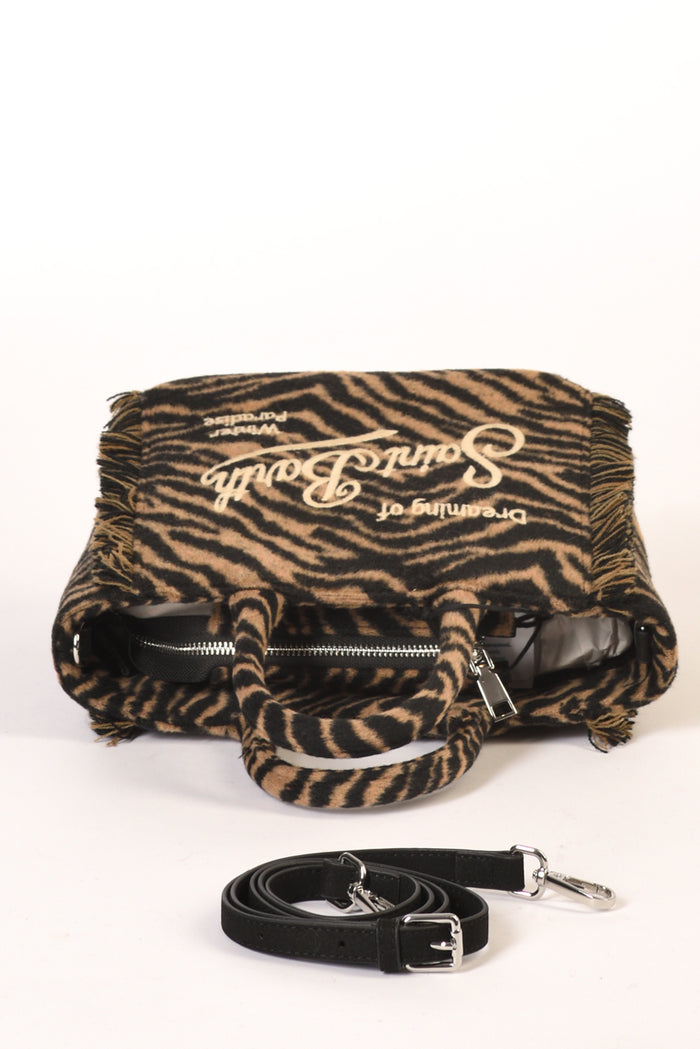 Mc2 Saint Barth Borsa Vanity Mini Nero/beige Donna - 5