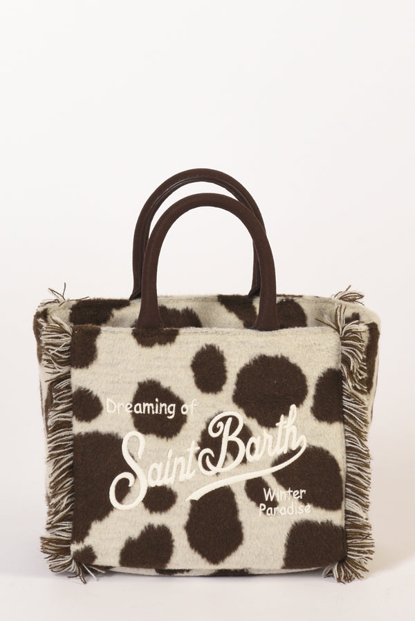Mc2 Saint Barth Borsa Vanity Mini Bianco/marrone Donna