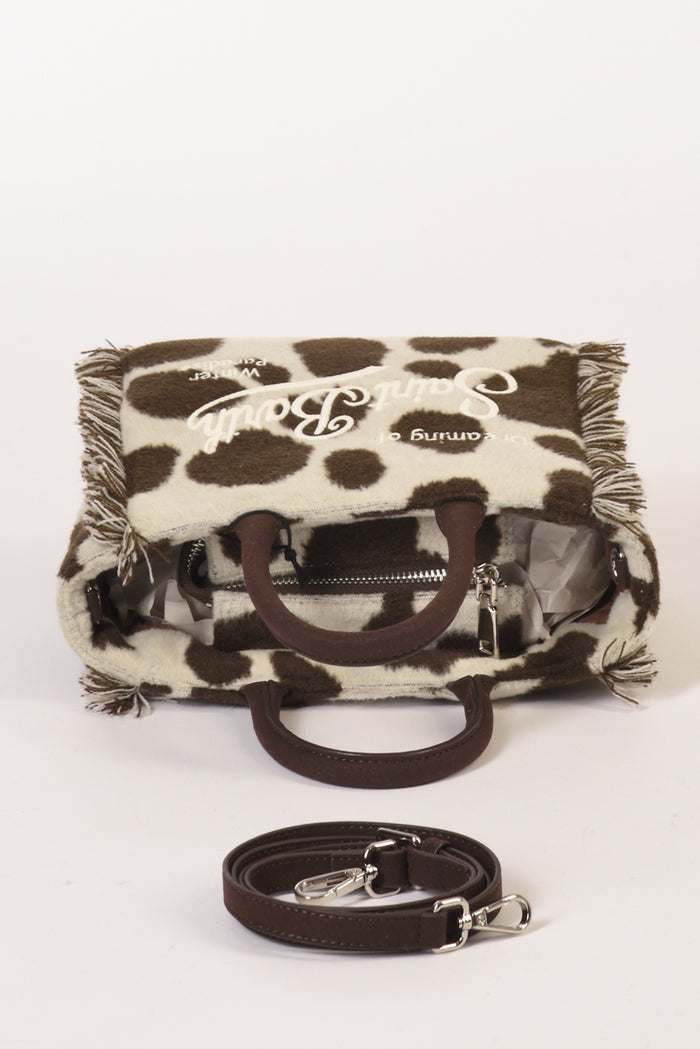 Mc2 Saint Barth Borsa Vanity Mini Bianco/marrone Donna - 5