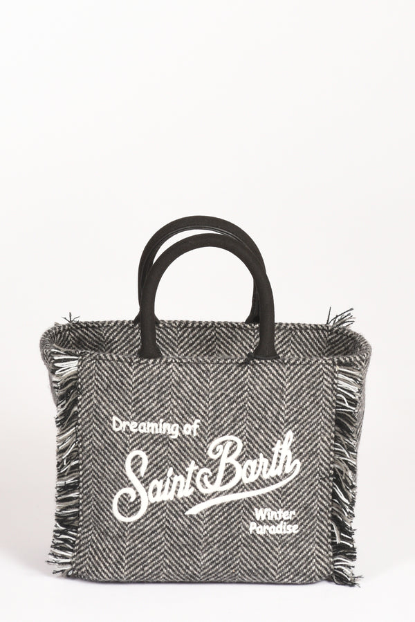 Mc2 Saint Barth Borsa Vanity Mini Nero/grigio/bianco Donna