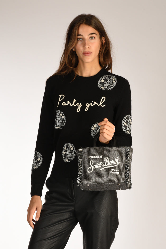 Mc2 Saint Barth Borsa Vanity Mini Nero/grigio/bianco Donna - 2