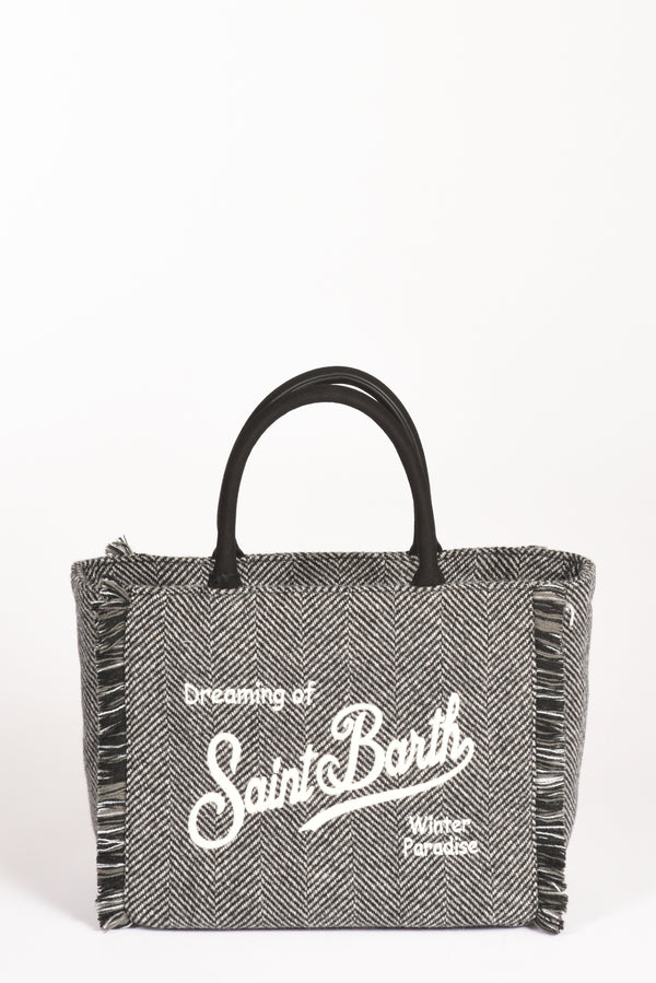 Mc2 Saint Barth Borsa Colette Nero/bianco/grigio Donna