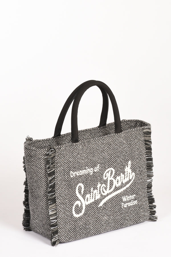 Mc2 Saint Barth Borsa Colette Nero/bianco/grigio Donna-2