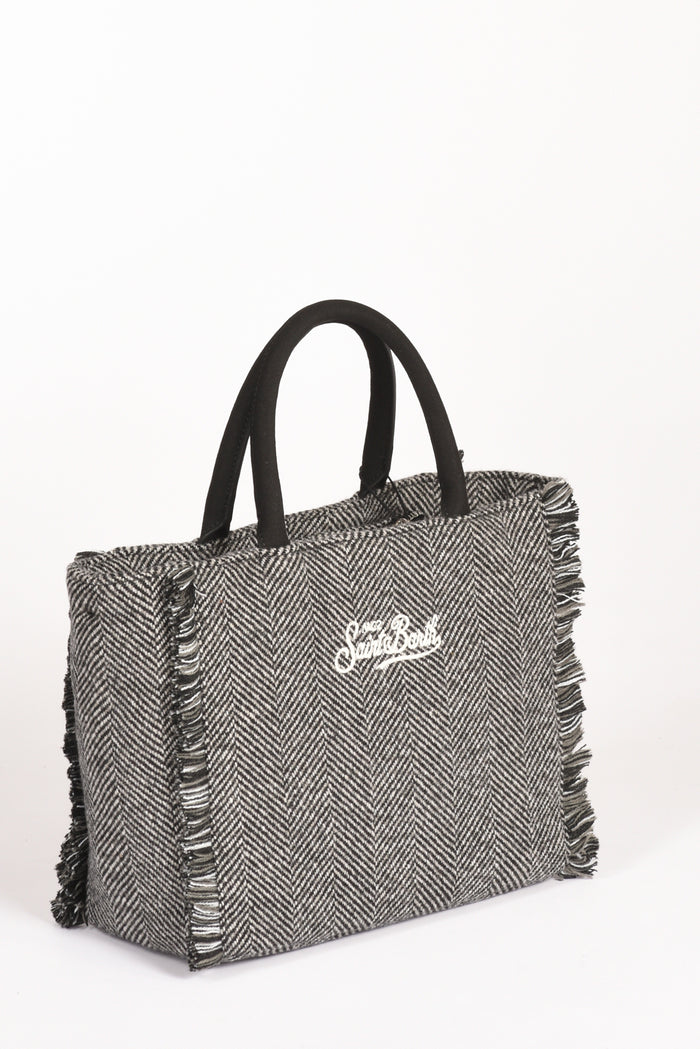 Mc2 Saint Barth Borsa Colette Nero/bianco/grigio Donna - 4