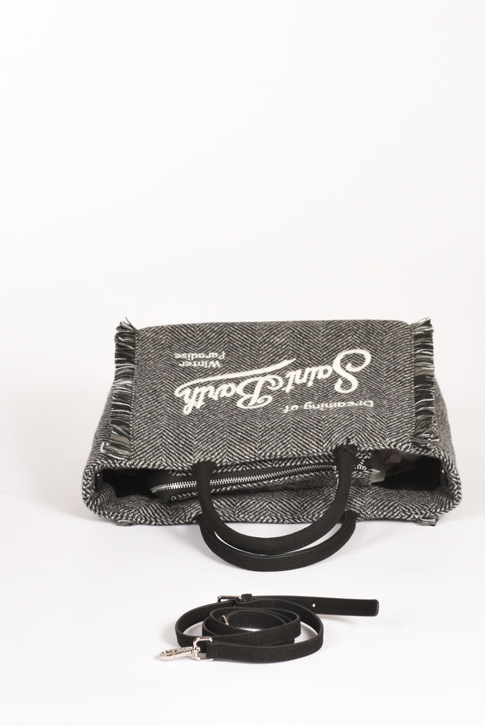 Mc2 Saint Barth Borsa Colette Nero/bianco/grigio Donna - 5