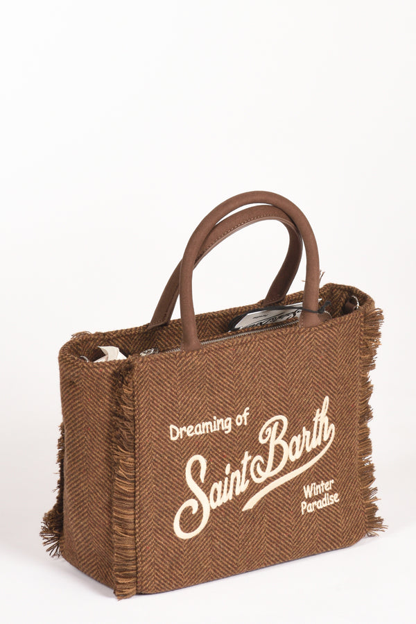 Mc2 Saint Barth Borsa Colette Marrone/beige Donna-2