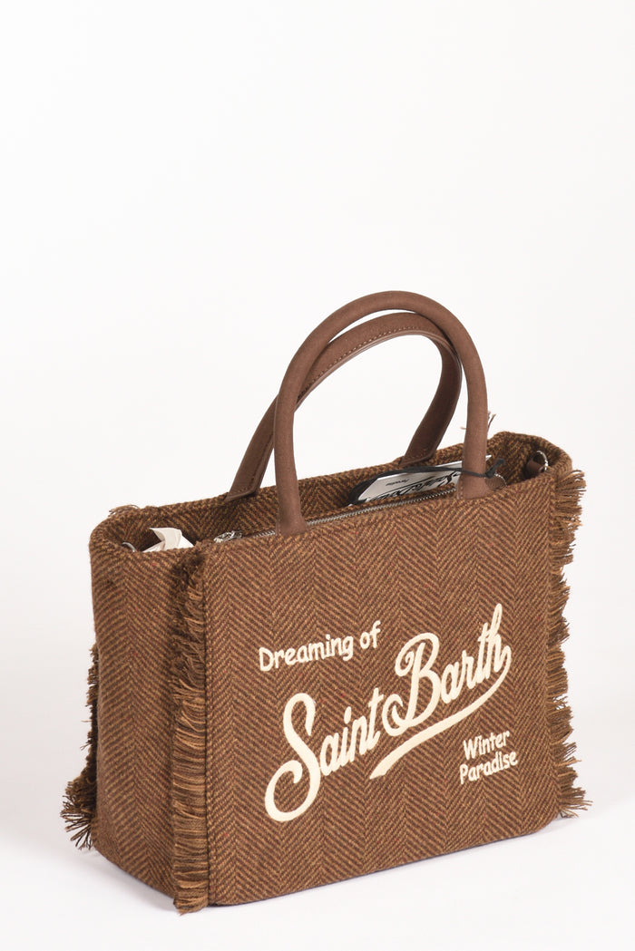 Mc2 Saint Barth Borsa Colette Marrone/beige Donna - 3