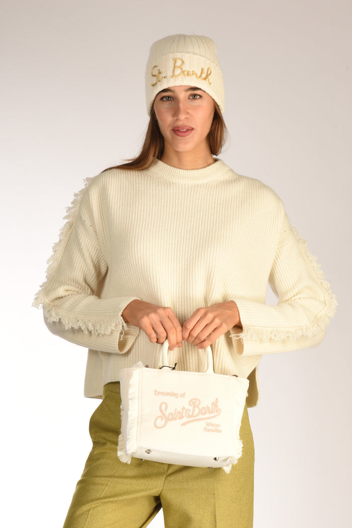 Mc2 Saint Barth Borsa Vanity Mini Bianco Donna - 2