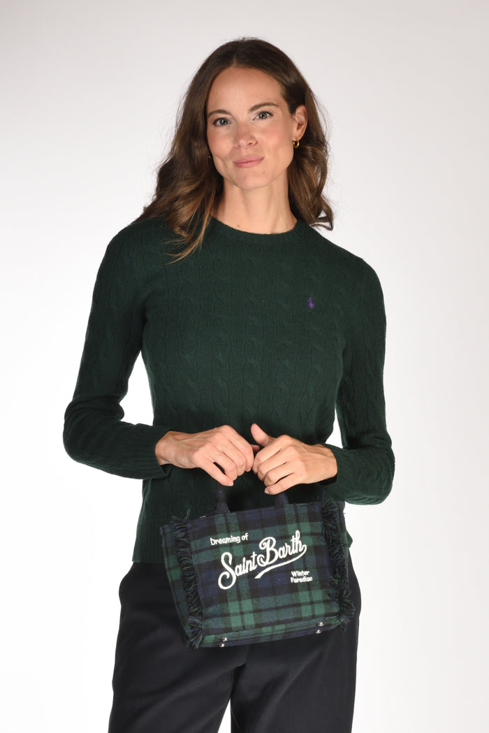 Mc2 Saint Barth Borsa Vanity Mini Verde/blu Donna - 2