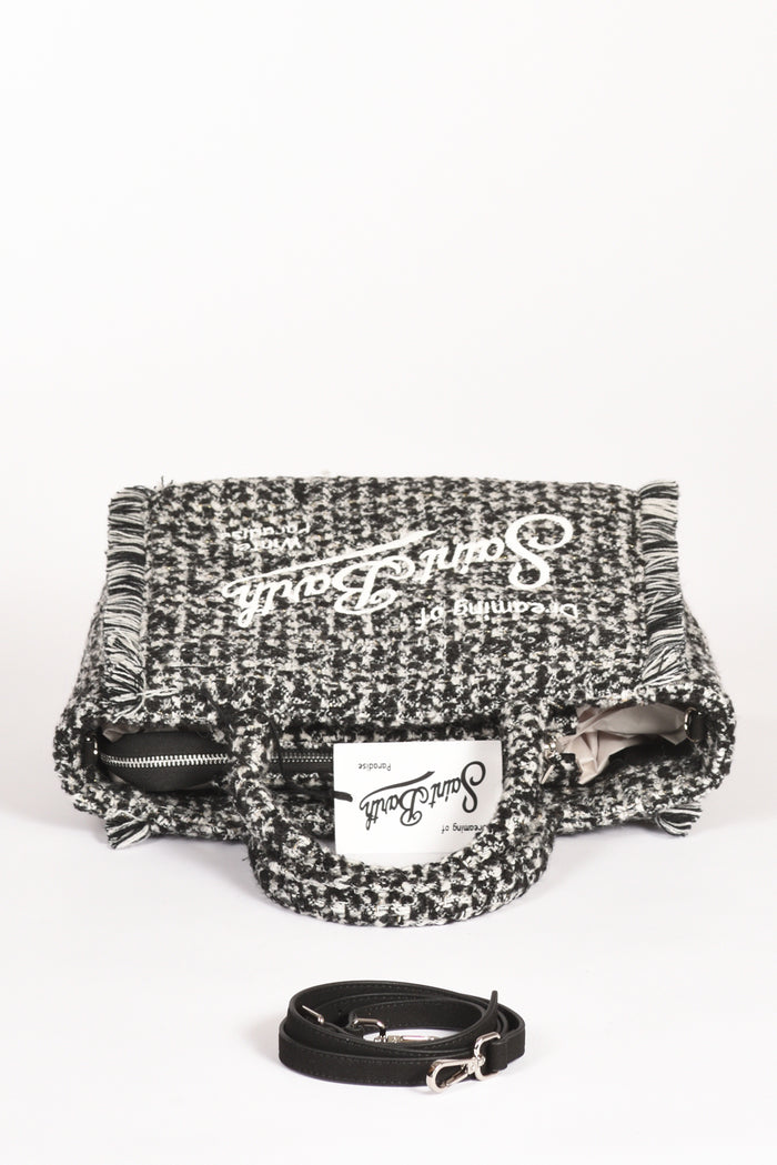 Mc2 Saint Barth Borsa Colette Bianco/nero Donna - 5