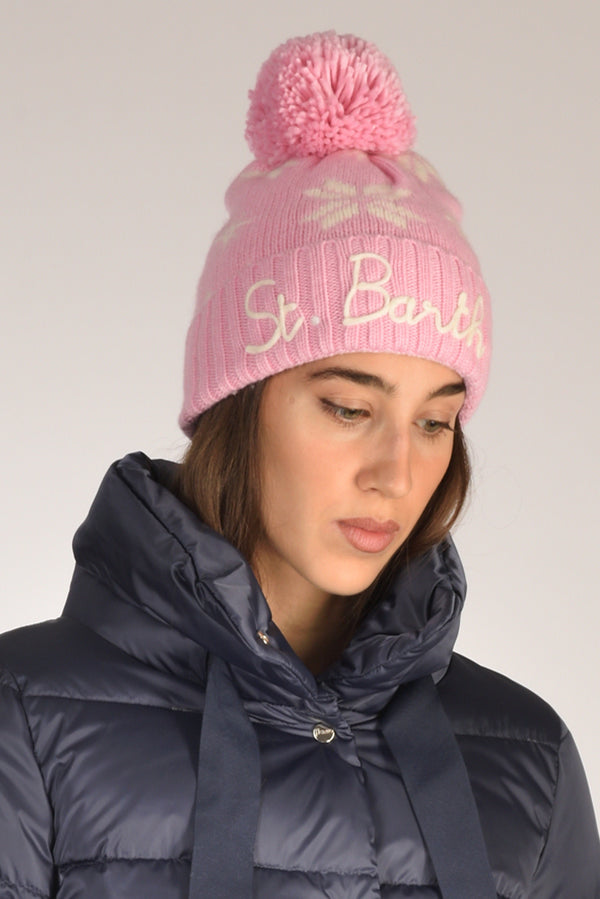 Mc2 Saint Barth Cappello Holden Rosa/bianco Donna