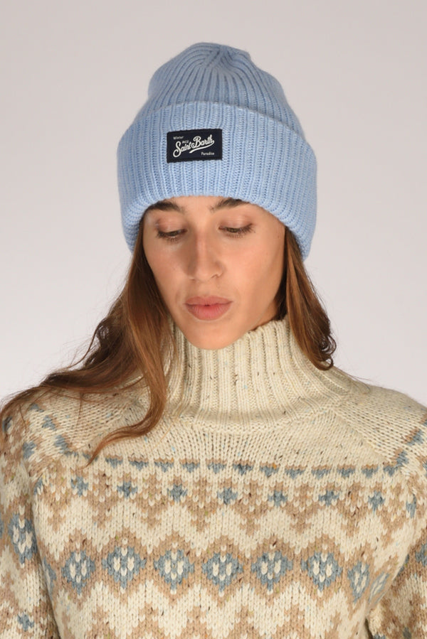 Mc2 Saint Barth Cappello Berry Azzurro Donna
