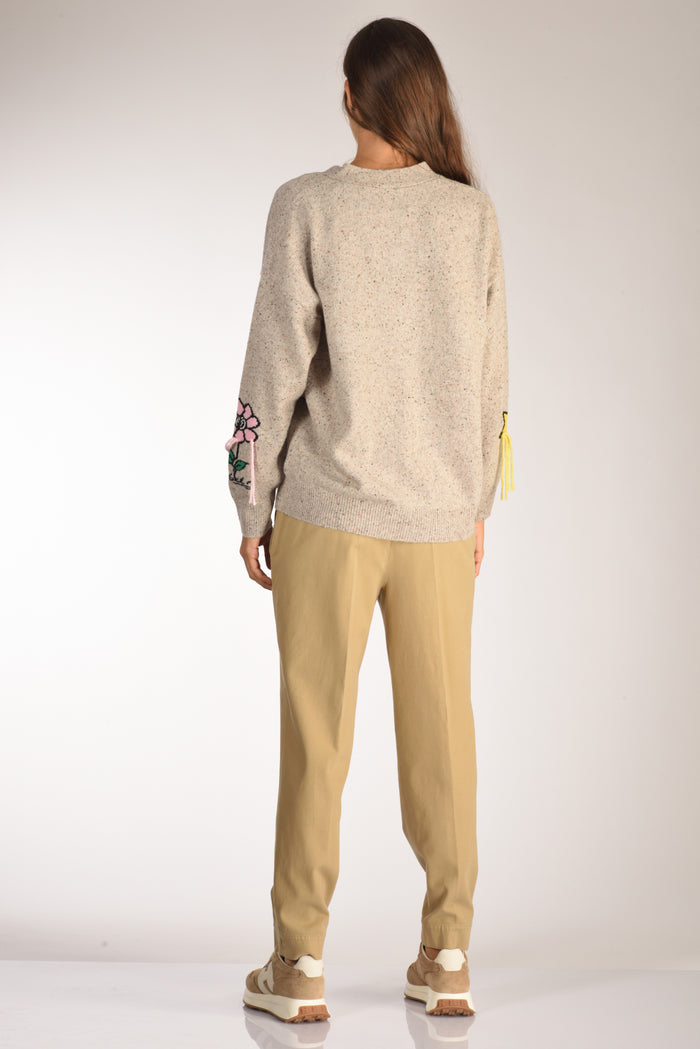 Mc2 Saint Barth Maglia Sasi Beige/multicolor Donna - 5