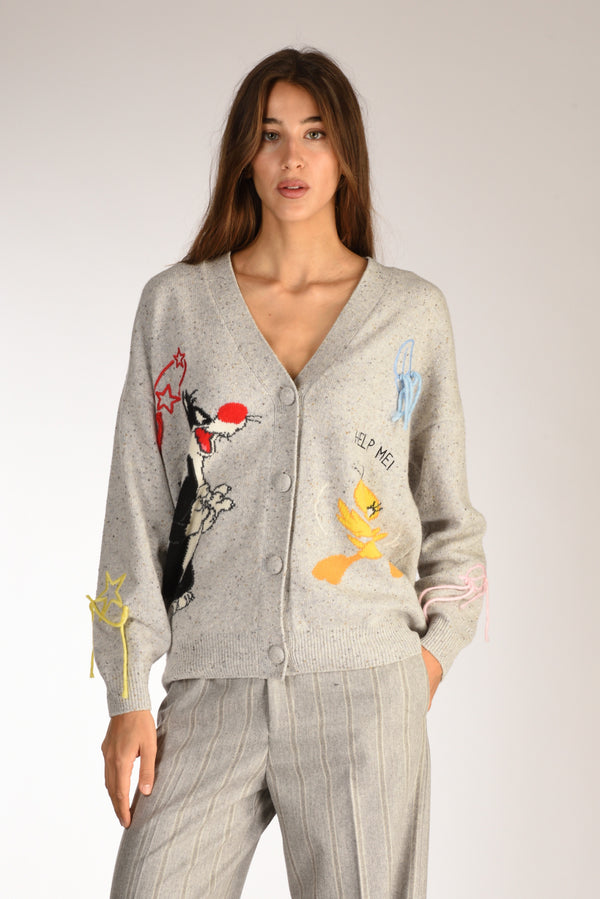 Mc2 Saint Barth Maglia Sasi Grigio/multicolor Donna