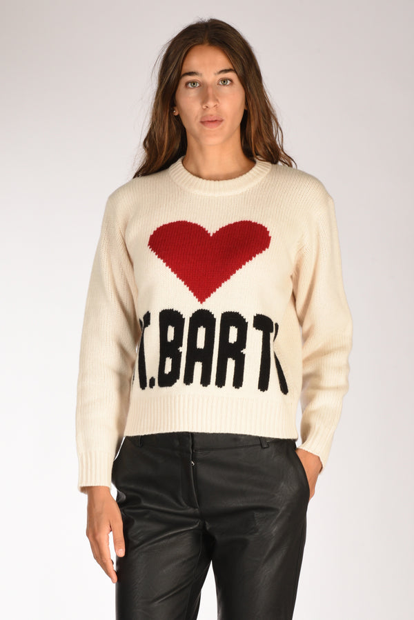 Mc2 Saint Barth Maglia Kyla Bianco Donna