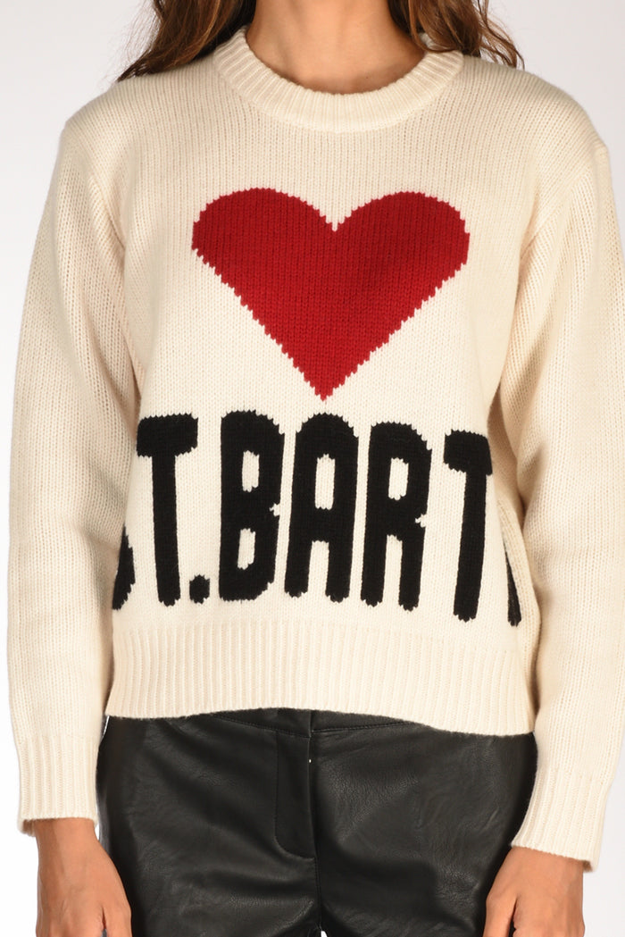 Mc2 Saint Barth Maglia Kyla Bianco Donna - 3