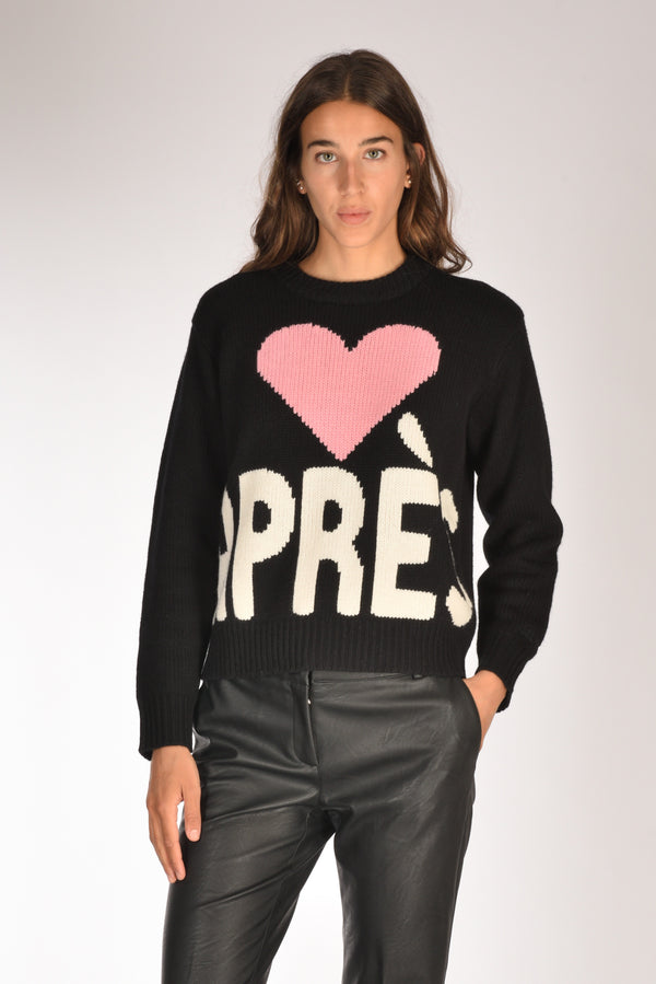 Mc2 Saint Barth Maglia Kyla Nero/rosa/bianco Donna
