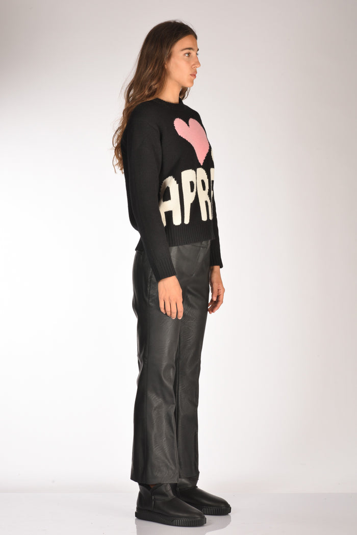 Mc2 Saint Barth Maglia Kyla Nero/rosa/bianco Donna - 4