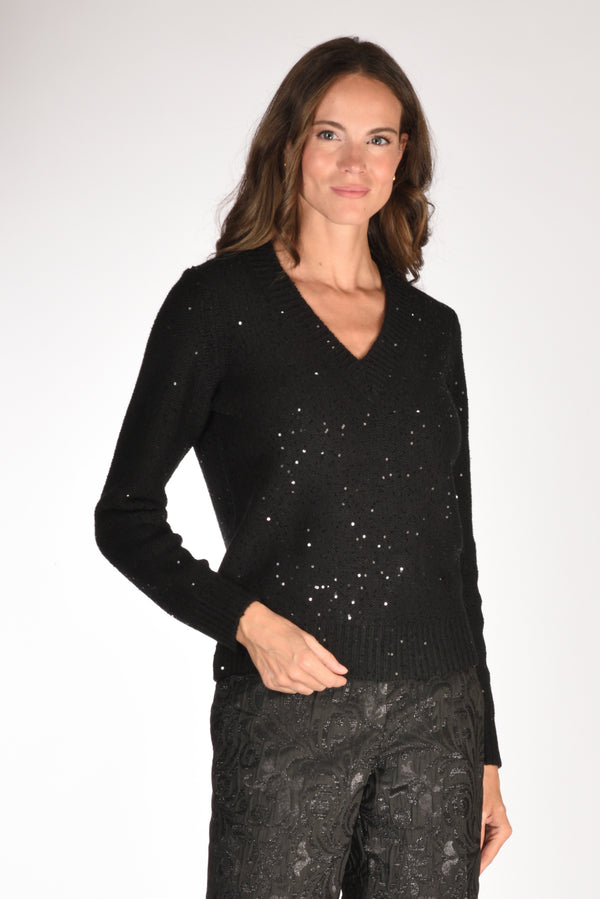 Mc2 Saint Barth Maglia Elara Nero Donna