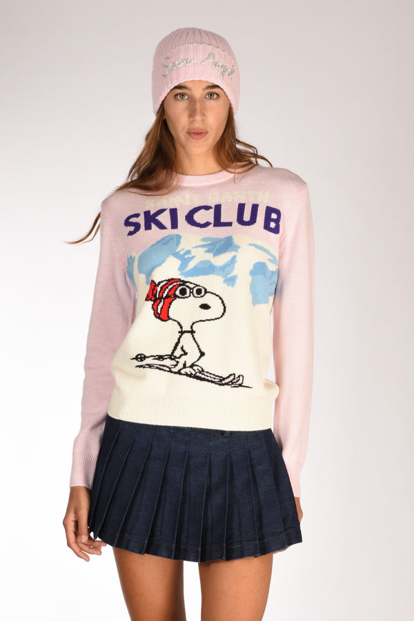 Mc2 Saint Barth Maglia New Queen Rosa/bianco/multicolor Donna