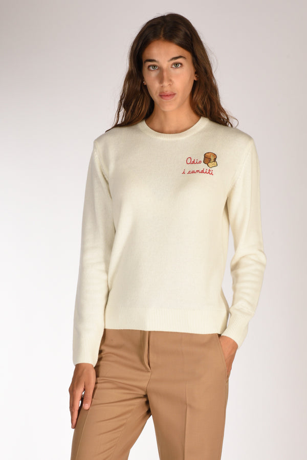 Mc2 Saint Barth Maglia New Queen Bianco/multicolor Donna