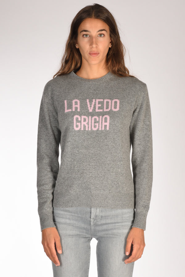 Mc2 Saint Barth Maglia New Queen Grigio/rosa Donna-2