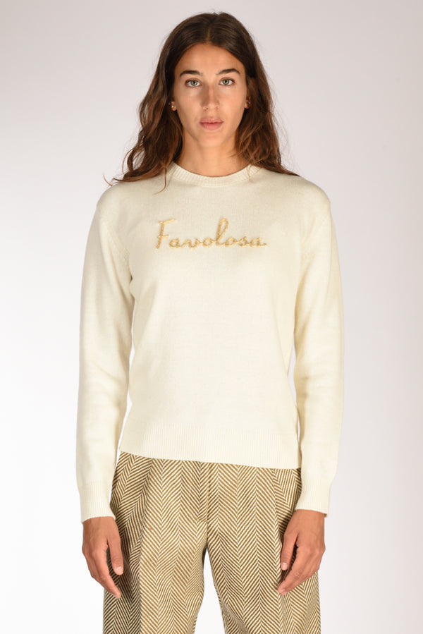 Mc2 Saint Barth Maglia New Queen Bianco/oro Donna-2