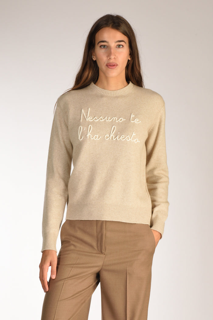 Mc2 Saint Barth Maglia New Queen Beige/bianco Donna - 1