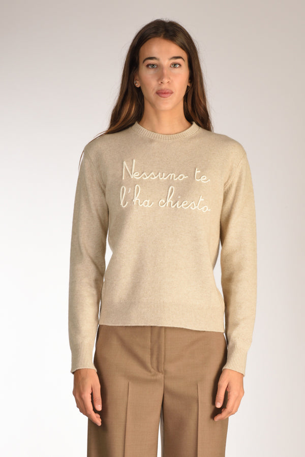 Mc2 Saint Barth Maglia New Queen Beige/bianco Donna-2