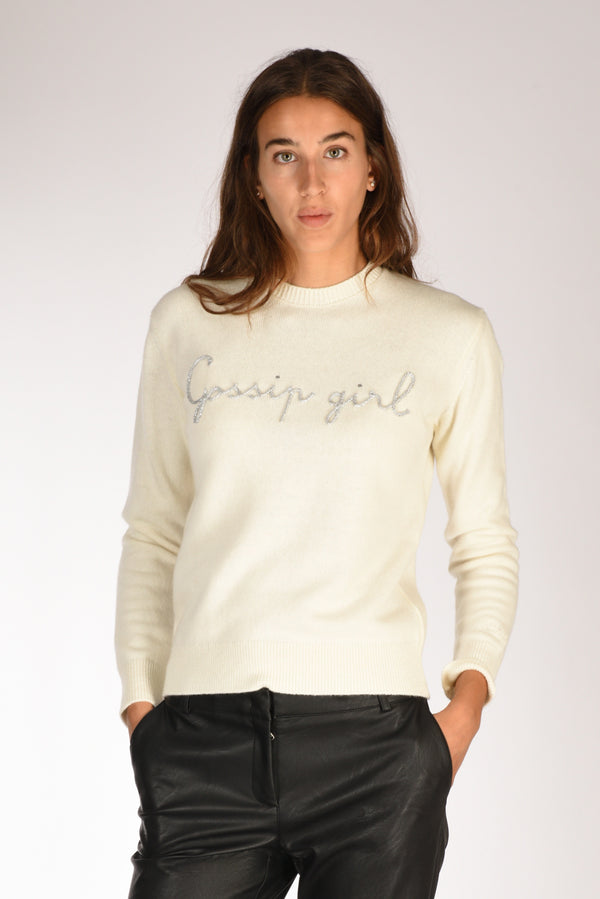 Mc2 Saint Barth Maglia New Queen Bianco/argento Donna