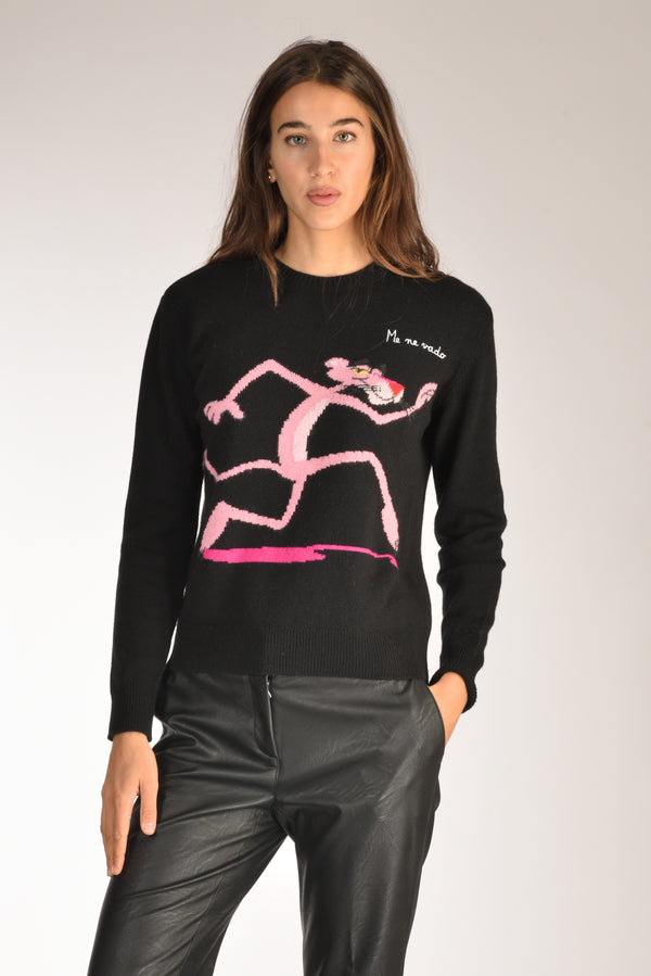 Mc2 Saint Barth Maglia New Queen Nero/rosa Donna