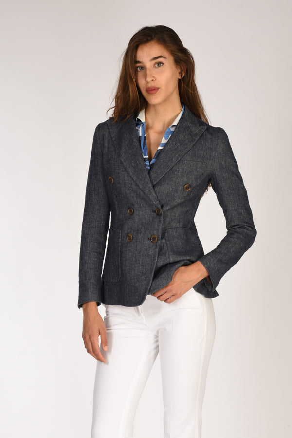 Kiltie Giacca Lauren Blu Jeans Donna