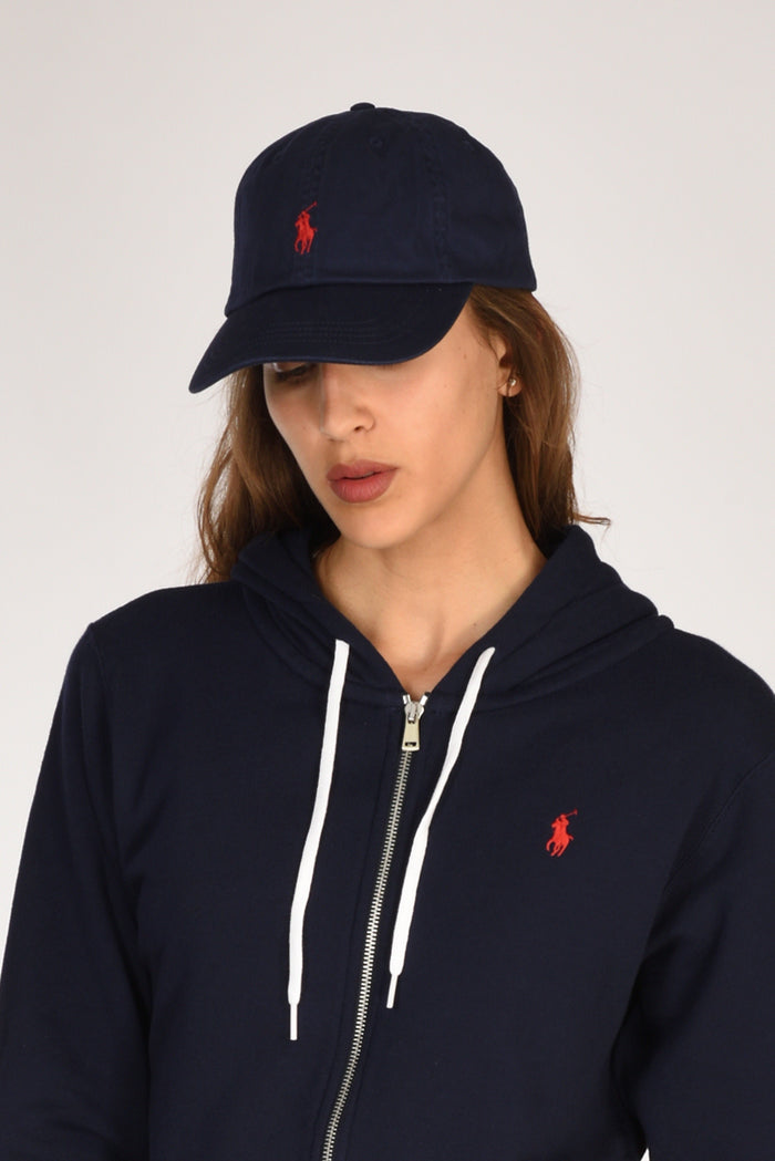 Polo Ralph Lauren Cappello Logo Blu Donna - 1