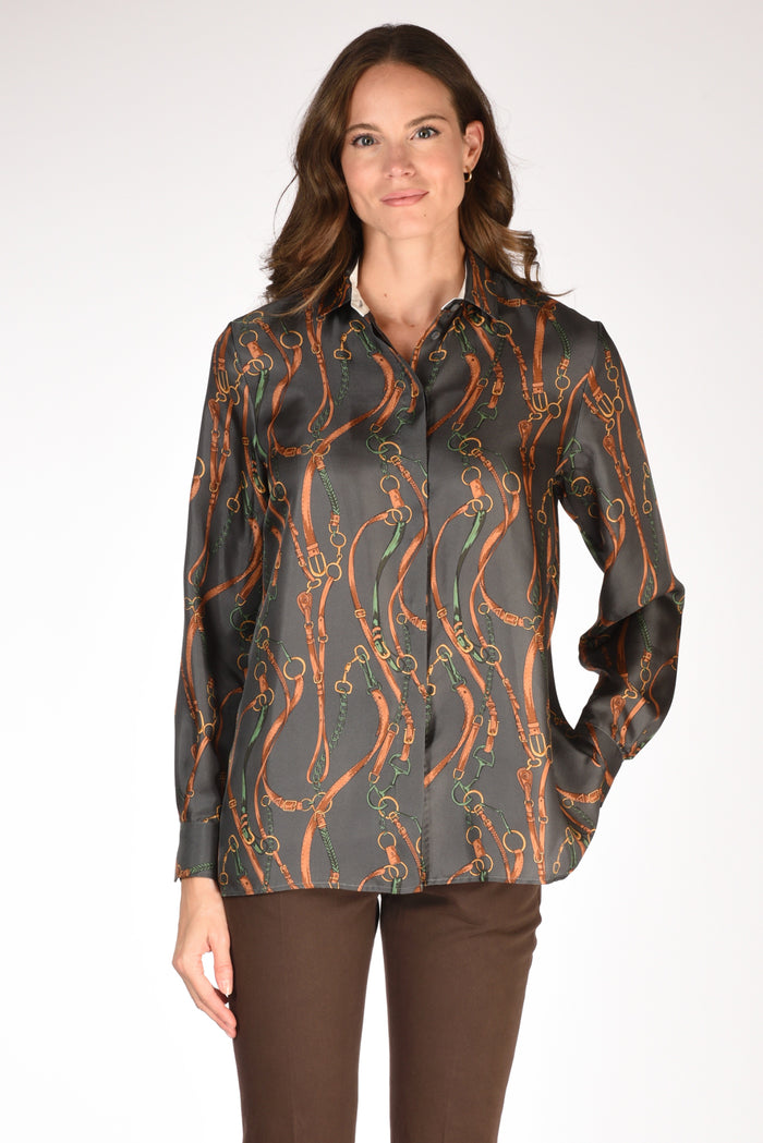 Sarte Pettegole Camicia Grigio Donna - 1