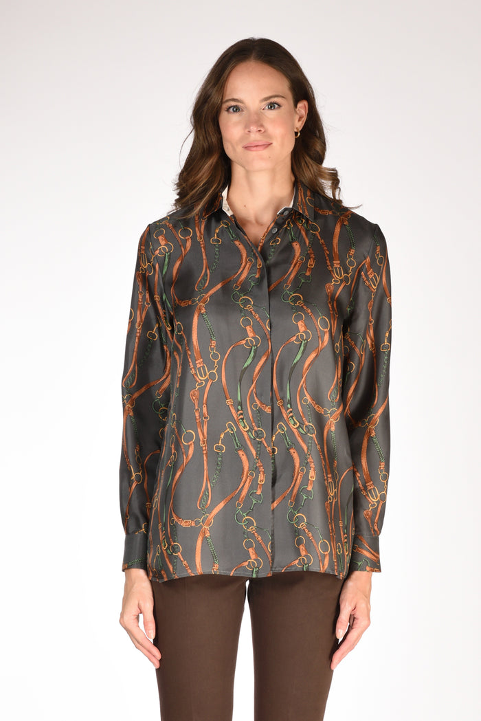 Sarte Pettegole Camicia Grigio Donna - 2