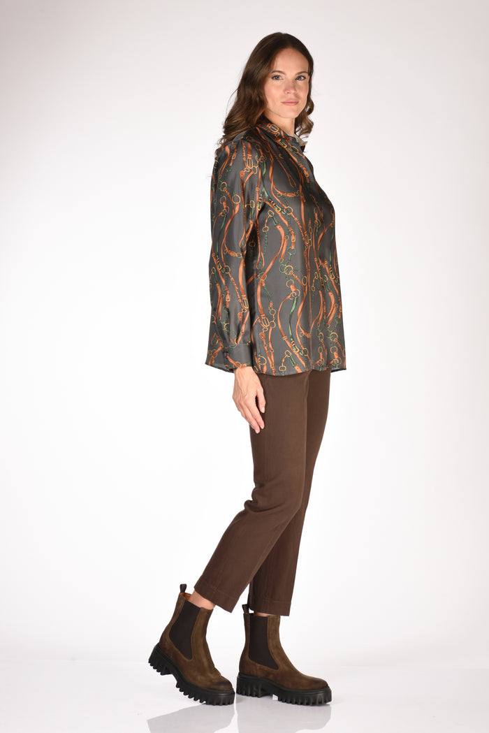 Sarte Pettegole Camicia Grigio Donna - 4