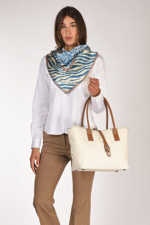 Fay Borsa Media Bianco Naturale Donna-2