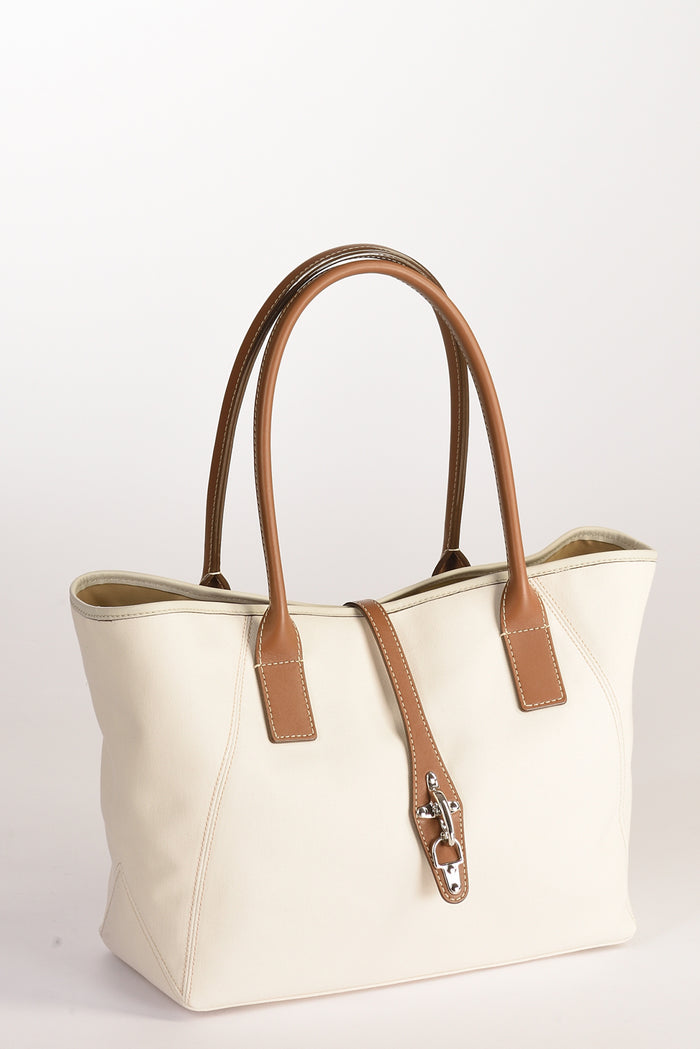 Fay Borsa Media Bianco Naturale Donna - 3