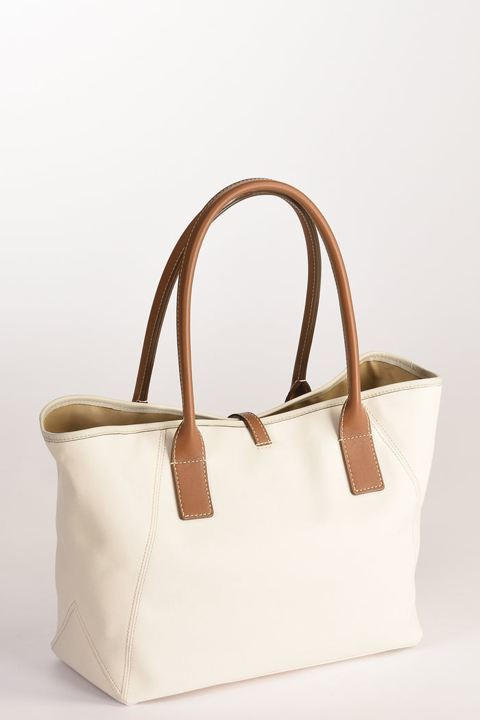 Fay Borsa Media Bianco Naturale Donna - 5