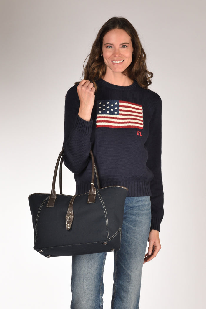 Fay Borsa Media Blu/marrone Donna - 2