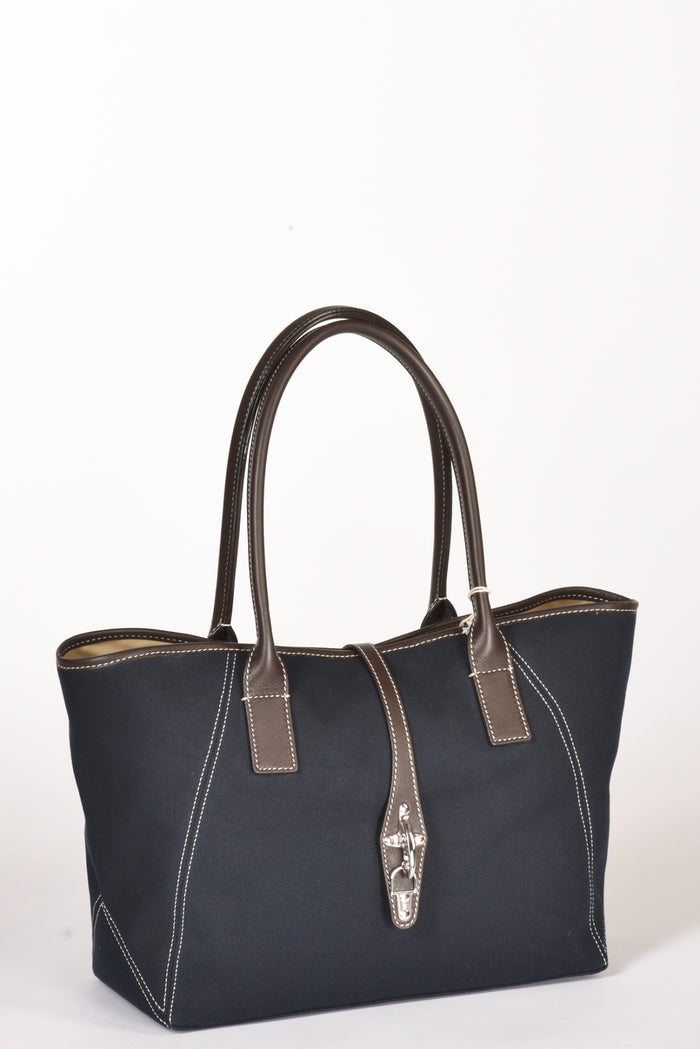 Fay Borsa Media Blu/marrone Donna - 3