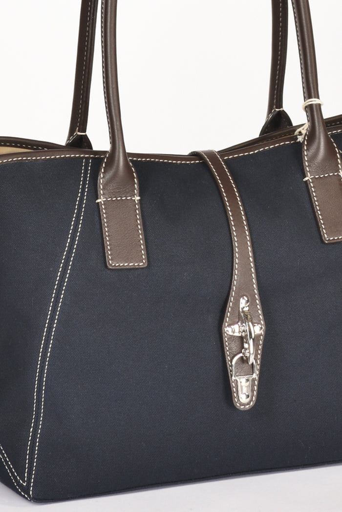 Fay Borsa Media Blu/marrone Donna - 4