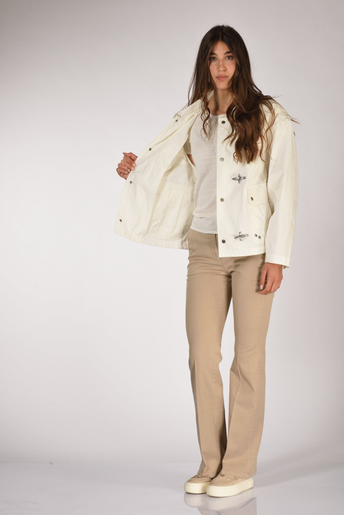 Fay Bomber 3 Ganci Bianco Donna - 6