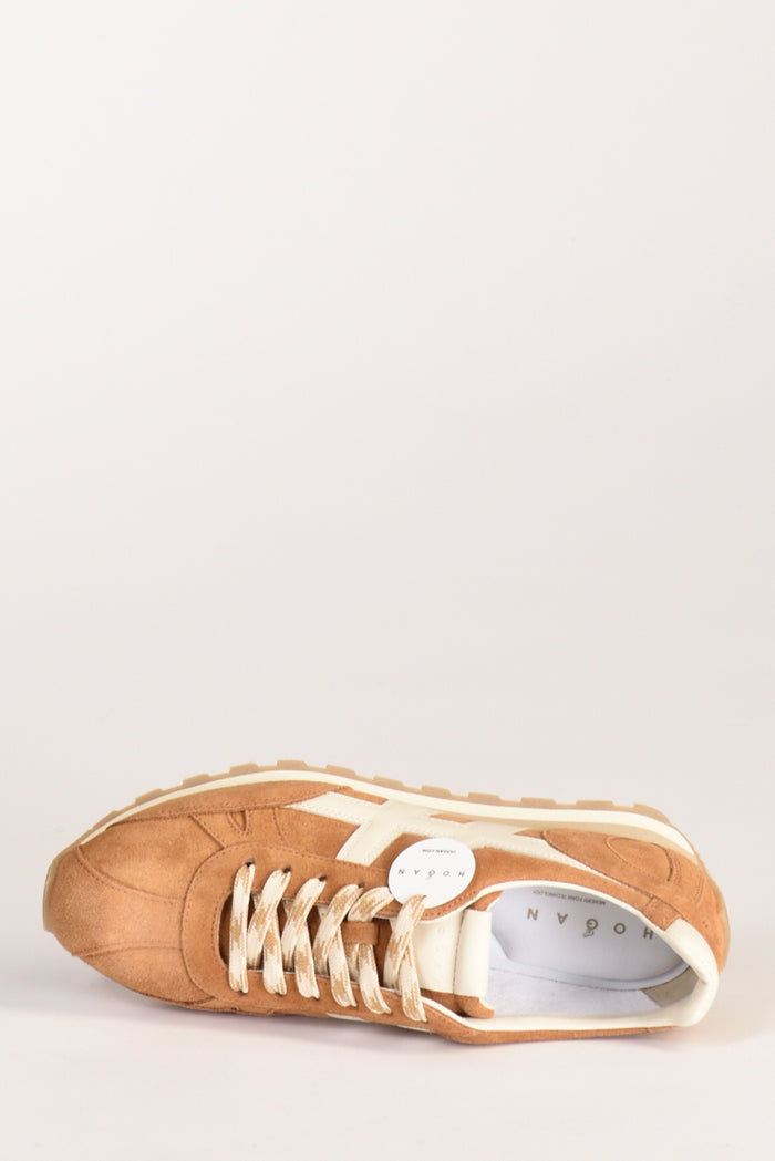 Hogan Sneakers H701 Beige Cuoio Donna - 5